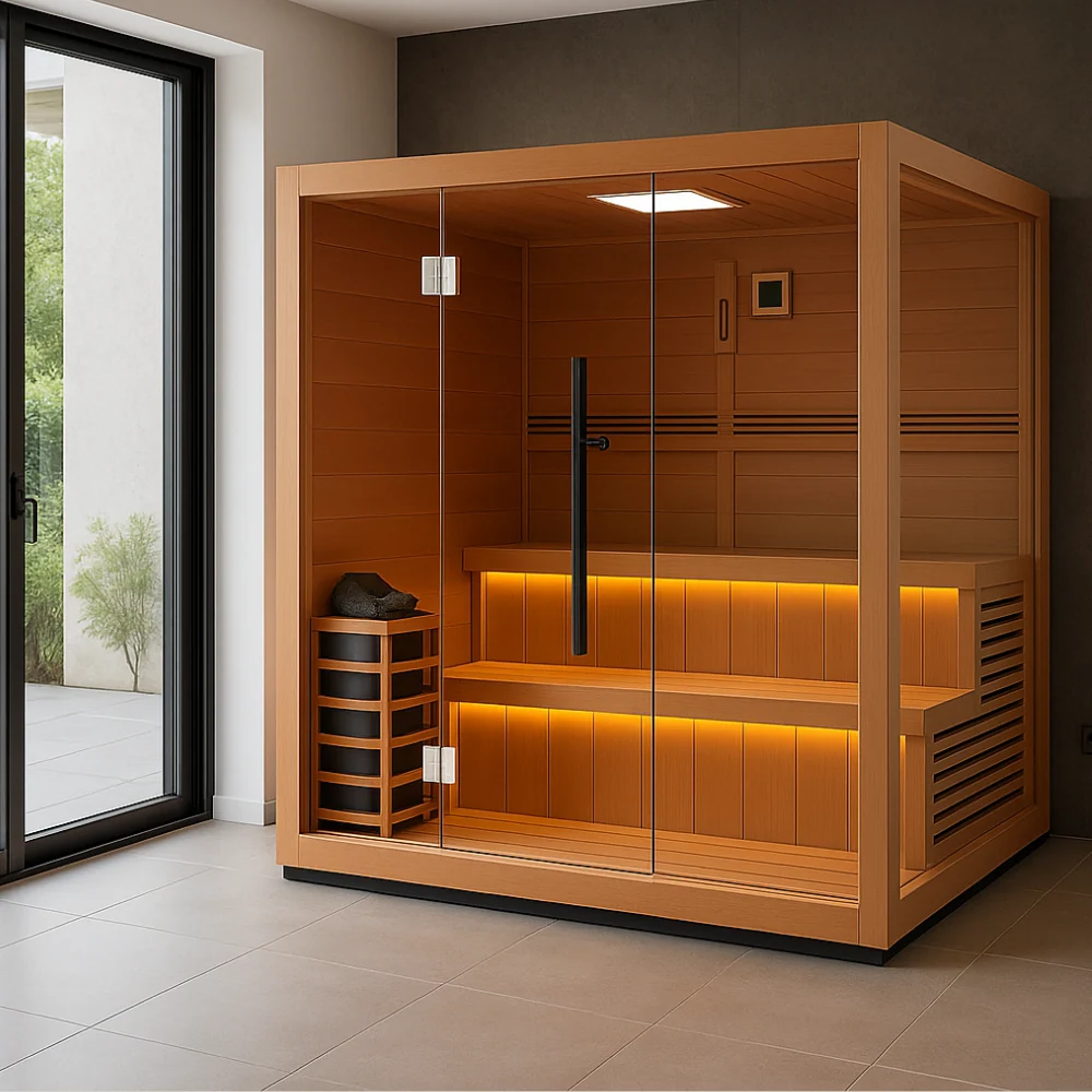 Solis Red Light Traditional Sauna (6 Person) - Image 4