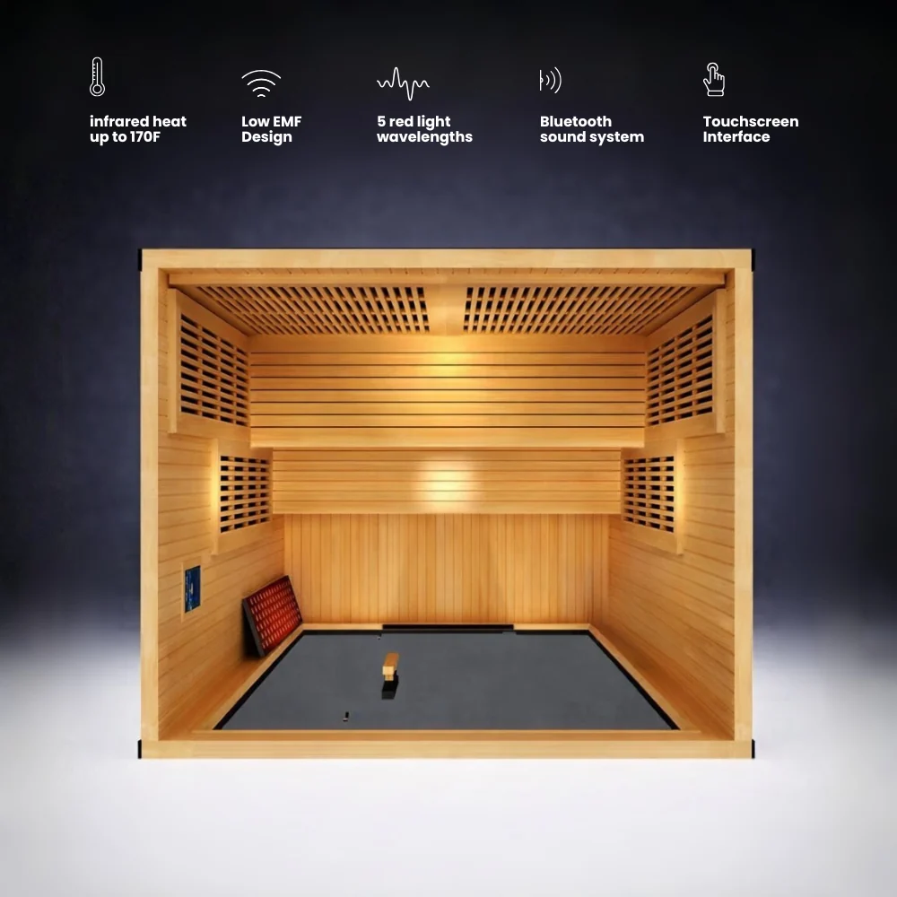 Forge Full Spectrum Infrared + Red light Sauna (3-4 person) - Image 3